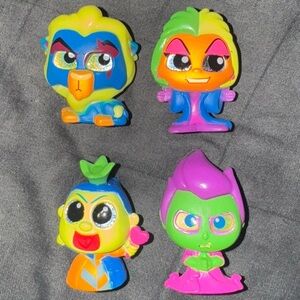 Set of 4 Villains Blacklight Disney Just Play Doorables